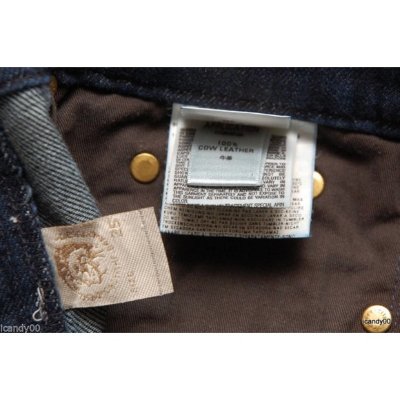 Diesel RONHAR 008FC Bootcut Slim Fit Mid Rise Stretch Jeans Pants 24x30 Nwt - Picture 7 of 7